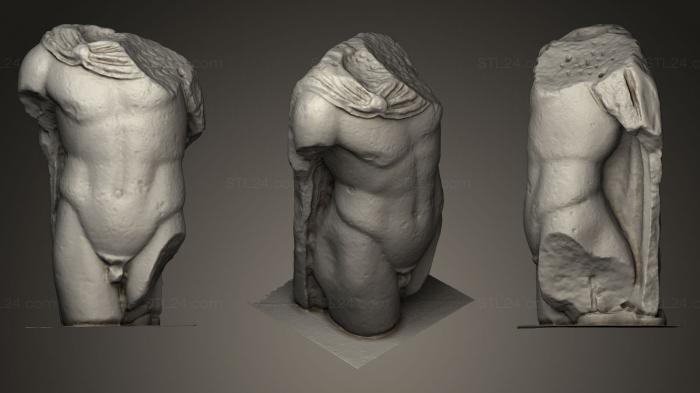 Statues antique and historical (Male Torso, STKA_0910) 3D models for cnc